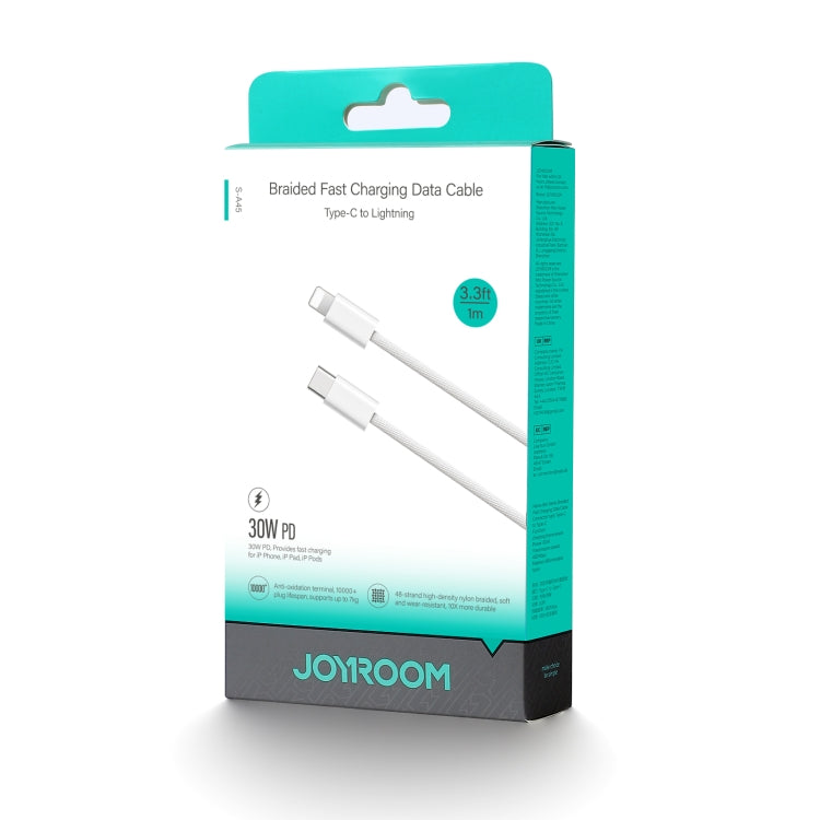 JOYROOM S-A45 30W USB-C / Type-C to 8핀 고속 충전 데이터 케이블, 길이: 1m, Type-C to 8핀