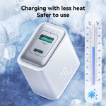 JOYROOM JR-TCF15 30W USB+USB-C / 타입-C 고속 충전기, EU 플러그, UK 플러그