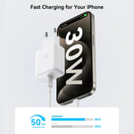 JOYROOM JR-TCF24 30W USB-C / Type-C Fast Charger with Cable Set, EU Plug