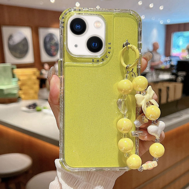 TPU + PC + 글리터 스팽글 풀 커버리지 휴대폰 케이스와 팔찌, iPhone 14 Pro용, iPhone 14 Pro Max용, iPhone 6 / 7 / 8 / SE 2020용, iPhone 13 Pro Max용, iPhone 13 Pro용, iPhone 13용, iPhone 12 / 12 Pro용, iPhone 12 Pro Max용