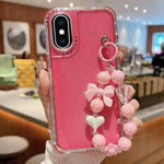 TPU + PC + 글리터 스팽글 풀 커버리지 휴대폰 케이스와 팔찌, iPhone XR용, iPhone XS Max용, iPhone 6 Plus / 7 Plus / 8 Plus용