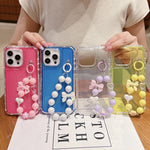 TPU + PC + 글리터 스팽글 풀 커버리지 휴대폰 케이스와 팔찌, iPhone XR용, iPhone XS Max용, iPhone 6 Plus / 7 Plus / 8 Plus용