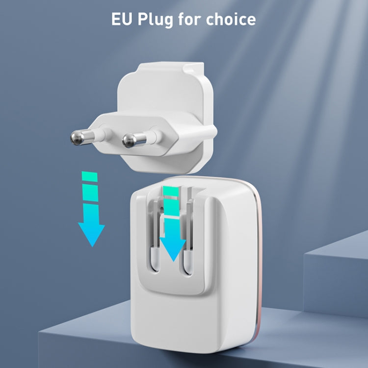LDNIO A1204Q QC3.0 18W USB 고속 충전기 1m USB to 8핀 케이블 포함, EU 플러그, UK 플러그, US 플러그