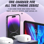 LDNIO A1206C PD27W USB-C / 타입-C 고속 충전기 1m 8핀 케이블 포함, EU 플러그