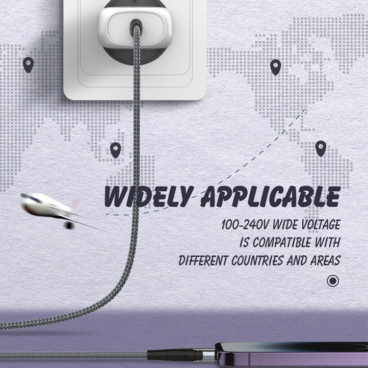 LDNIO A1206C PD27W USB-C / 타입-C 고속 충전기 1m 8핀 케이블 포함, EU 플러그