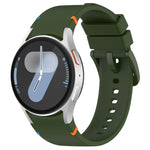 Official Solid Color Stitched Silicone Watch Band, For Samsung Galaxy Watch 7 40 / 44mm