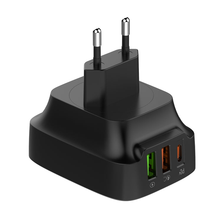 LDNIO Q334 32W 타입-C + 듀얼 USB 포트 충전기 1m USB-C / 타입-C to USB-C / 타입-C 데이터 케이블 포함, EU 플러그, UK 플러그, US 플러그