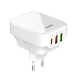 LDNIO Q334 32W 타입-C + 듀얼 USB 포트 충전기 1m USB-C / 타입-C to USB-C / 타입-C 데이터 케이블 포함, EU 플러그, UK 플러그, US 플러그
