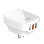 LDNIO Q334 32W 타입-C + 듀얼 USB 포트 충전기 1m USB-C / 타입-C to USB-C / 타입-C 데이터 케이블 포함, EU 플러그, UK 플러그, US 플러그