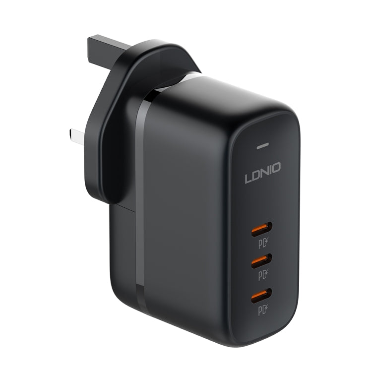 LDNIO Q367 65W GaN 3 x USB-C / 타입-C 인터페이스 충전기 1m USB-C / 타입-C to USB-C / 타입-C 데이터 케이블 포함, EU 플러그, UK 플러그, US 플러그