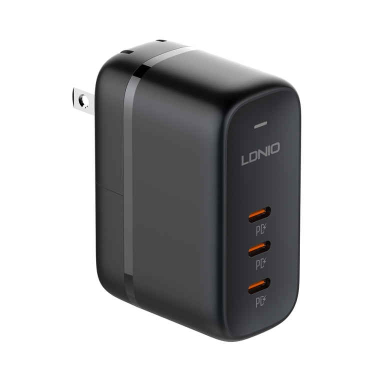 LDNIO Q367 65W GaN 3 x USB-C / 타입-C 인터페이스 충전기 1m USB-C / 타입-C to USB-C / 타입-C 데이터 케이블 포함, EU 플러그, UK 플러그, US 플러그