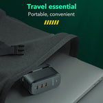 LDNIO Q367 65W GaN 3 x USB-C / 타입-C 인터페이스 충전기 1m USB-C / 타입-C to USB-C / 타입-C 데이터 케이블 포함, EU 플러그, UK 플러그, US 플러그