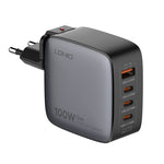 LDNIO Q408 100W GaN USB+3 USB-C / 타입-C 인터페이스 충전기 1m 100W USB-C / 타입-C to USB-C / 타입-C 데이터 케이블 포함, EU 플러그, UK 플러그, US 플러그