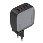 LDNIO Q408 100W GaN USB+3 USB-C / 타입-C 인터페이스 충전기 1m 100W USB-C / 타입-C to USB-C / 타입-C 데이터 케이블 포함, EU 플러그, UK 플러그, US 플러그