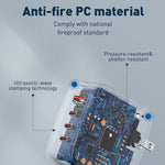 LDNIO Q408 100W GaN USB+3 USB-C / 타입-C 인터페이스 충전기 1m 100W USB-C / 타입-C to USB-C / 타입-C 데이터 케이블 포함, EU 플러그, UK 플러그, US 플러그