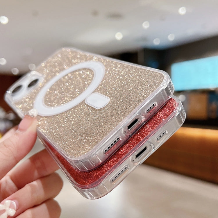 아크릴 투명 글리터 MagSafe 휴대폰 케이스, 아이폰 XS 맥스용, 아이폰 8 플러스 / 7 플러스용