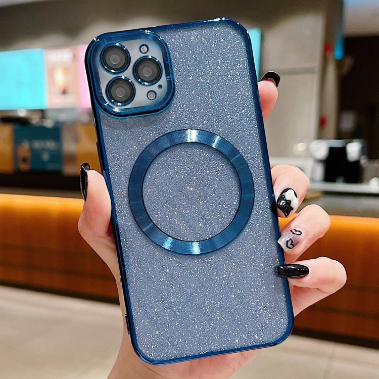 Electroplating Pure Color Glitter Powder MagSafe Phone Case, For iPhone 13 Pro Max, For iPhone 13 Pro, For iPhone 13, For iPhone 12, For iPhone 12 Pro Max, For iPhone 12 Pro