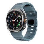 웨이브 텍스처 리버스 버클 실리콘 시계 밴드, Samsung Galaxy Watch Ultra 47mm / Ultra 2025용
