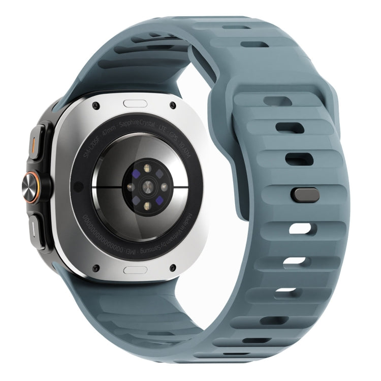 웨이브 텍스처 리버스 버클 실리콘 시계 밴드, Samsung Galaxy Watch Ultra 47mm / Ultra 2025용