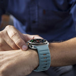 웨이브 텍스처 리버스 버클 실리콘 시계 밴드, Samsung Galaxy Watch Ultra 47mm / Ultra 2025용