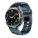 웨이브 텍스처 리버스 버클 실리콘 시계 밴드, Samsung Galaxy Watch Ultra 47mm / Ultra 2025용