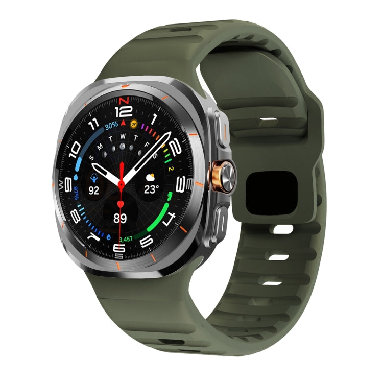 웨이브 텍스처 리버스 버클 실리콘 시계 밴드, Samsung Galaxy Watch Ultra 47mm / Ultra 2025용
