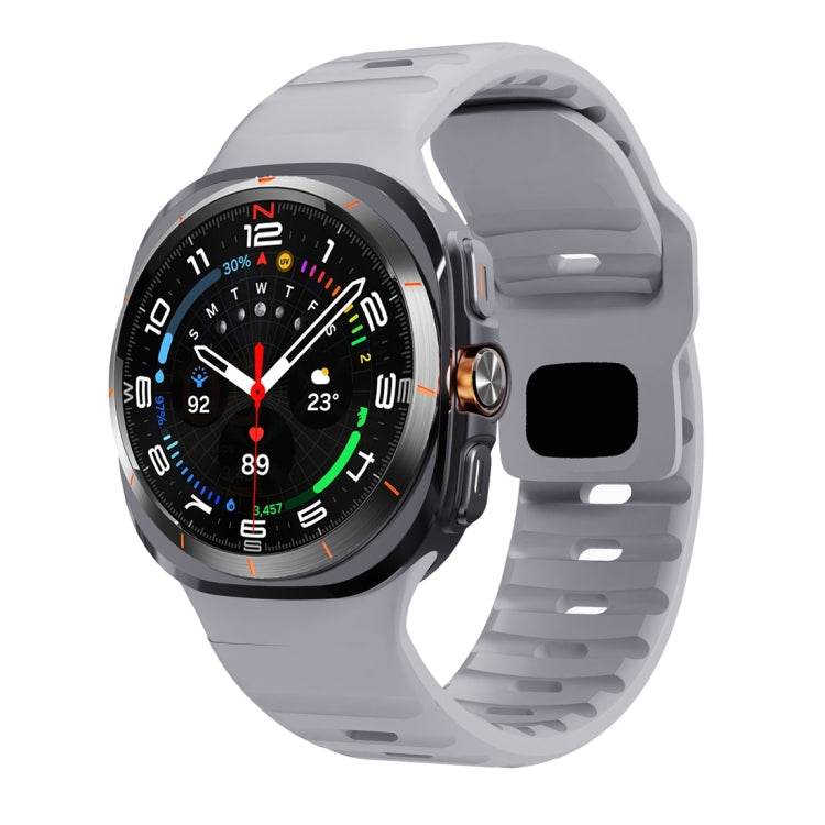 웨이브 텍스처 리버스 버클 실리콘 시계 밴드, Samsung Galaxy Watch Ultra 47mm / Ultra 2025용