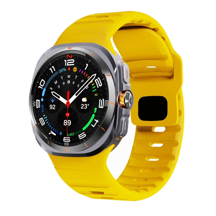 웨이브 텍스처 리버스 버클 실리콘 시계 밴드, Samsung Galaxy Watch Ultra 47mm / Ultra 2025용