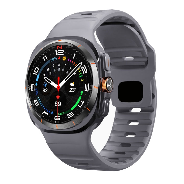 웨이브 텍스처 리버스 버클 실리콘 시계 밴드, Samsung Galaxy Watch Ultra 47mm / Ultra 2025용