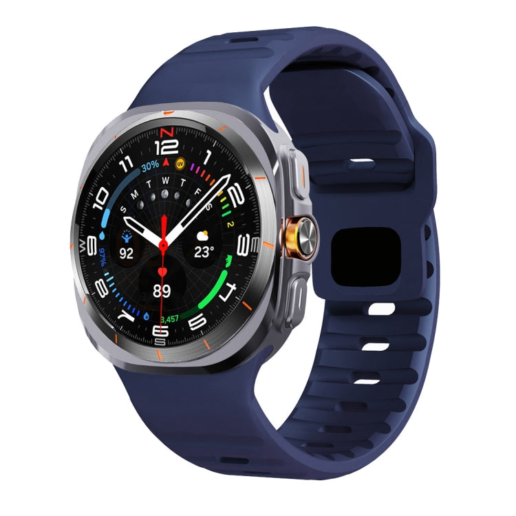 웨이브 텍스처 리버스 버클 실리콘 시계 밴드, Samsung Galaxy Watch Ultra 47mm / Ultra 2025용