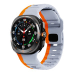 웨이브 텍스처 리버스 버클 실리콘 시계 밴드, Samsung Galaxy Watch Ultra 47mm / Ultra 2025용