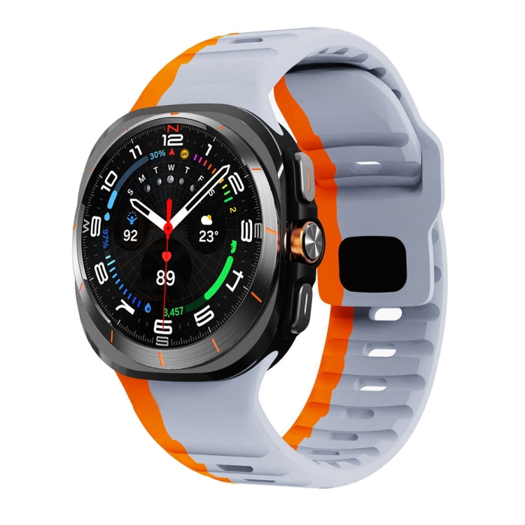 웨이브 텍스처 리버스 버클 실리콘 시계 밴드, Samsung Galaxy Watch Ultra 47mm / Ultra 2025용