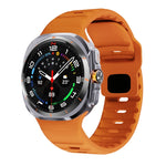웨이브 텍스처 리버스 버클 실리콘 시계 밴드, Samsung Galaxy Watch Ultra 47mm / Ultra 2025용