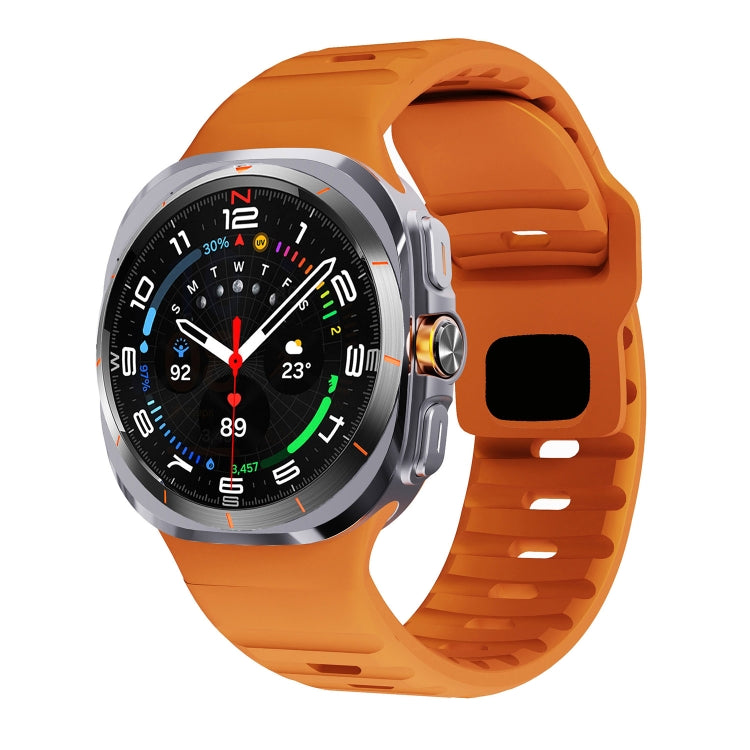 웨이브 텍스처 리버스 버클 실리콘 시계 밴드, Samsung Galaxy Watch Ultra 47mm / Ultra 2025용