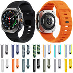 웨이브 텍스처 리버스 버클 실리콘 시계 밴드, Samsung Galaxy Watch Ultra 47mm / Ultra 2025용
