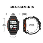Zeblaze Ares GPS 러기드 GPS 스마트워치, 심박수 / 혈중 산소 포화도 지원