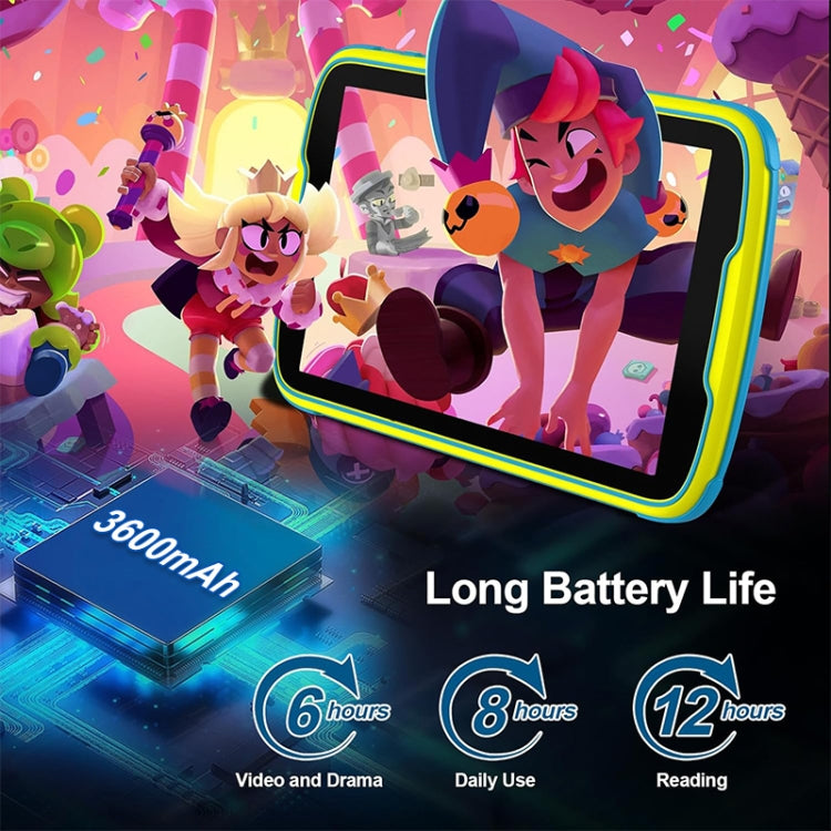 UNIWA Boxchip Tab 8 WiFi 키즈 태블릿, 8인치 Android 13 Allwinner A523 옥타 코어 CPU, 구글 플레이 지원, 4GB+64GB