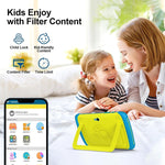 UNIWA Boxchip Tab 8 WiFi 키즈 태블릿, 8인치 Android 13 Allwinner A523 옥타 코어 CPU, 구글 플레이 지원, 4GB+64GB