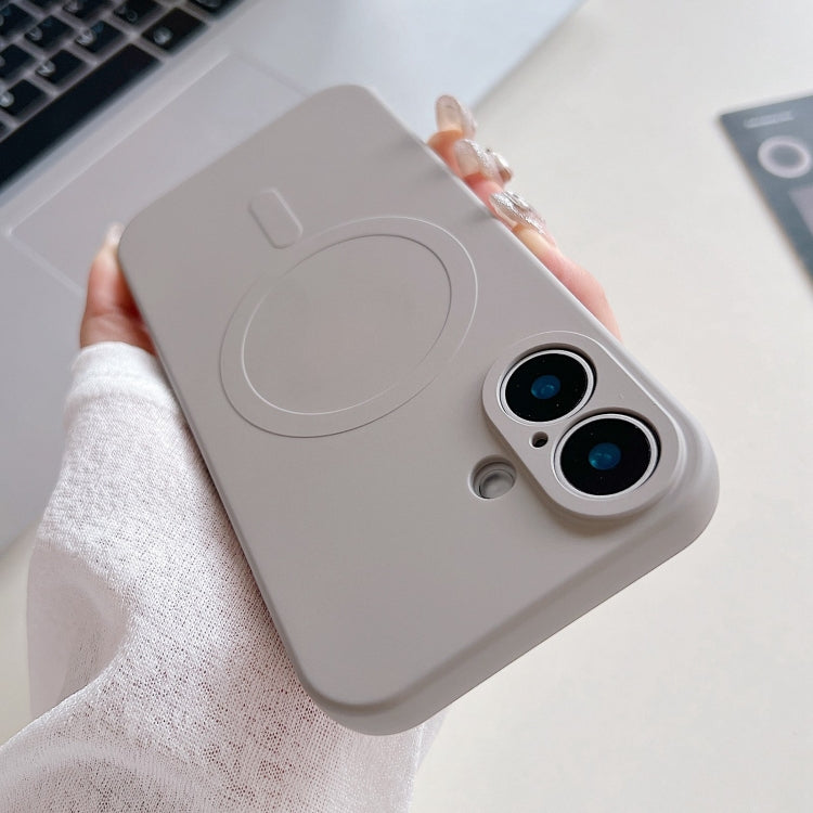 단색 액체 실리콘 MagSafe 자석 폰 케이스, 아이폰 16 프로용, 아이폰 16 플러스용, 아이폰 16용
