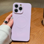Solid Color Liquid Silicone MagSafe Magnetic Phone Case, For iPhone 11, For iPhone 11 Pro