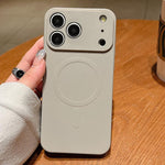 단색 액체 실리콘 MagSafe 자석 폰 케이스, 아이폰 17e / 16e용, 아이폰 17 프로 맥스용, 아이폰 17 프로용