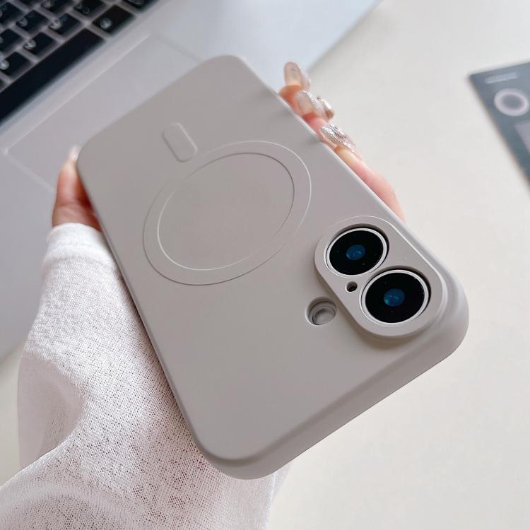 단색 액체 실리콘 MagSafe 자석 폰 케이스, 아이폰 17용, 아이폰 Air용, 아이폰 16 프로 맥스용