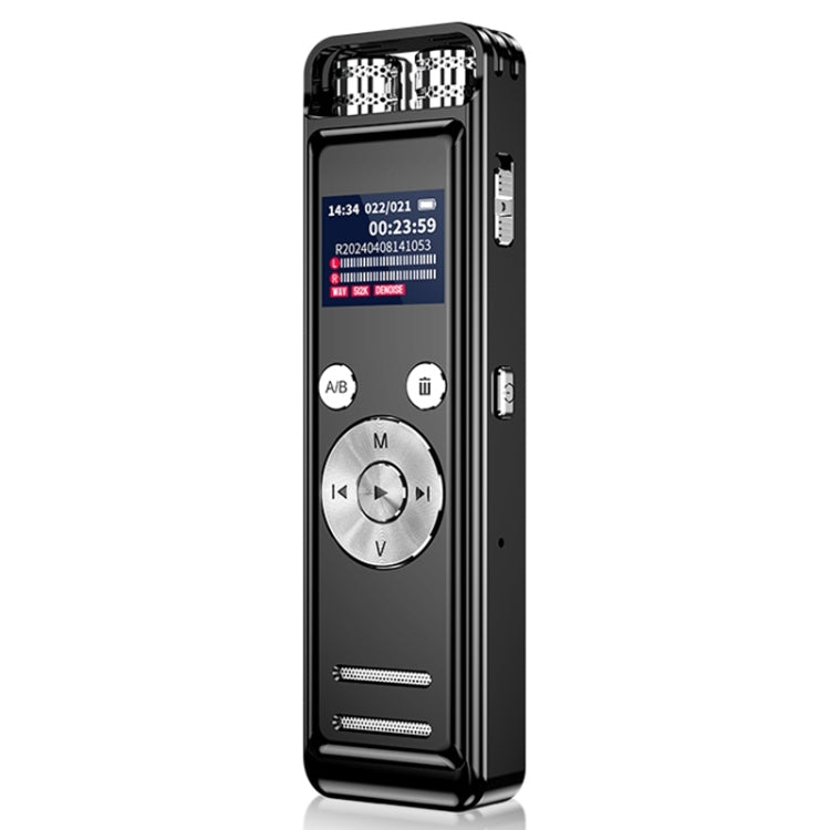 ZD43B 전방향 듀얼 마이크 스마트 노이즈 감소 음성 녹음기, 32GB, 64GB
