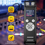 ZD43B 전방향 듀얼 마이크 스마트 노이즈 감소 음성 녹음기, 32GB, 64GB