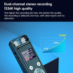 ZD43B 전방향 듀얼 마이크 스마트 노이즈 감소 음성 녹음기, 32GB, 64GB
