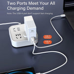LDNIO A2620C PD3.0 65W USB 전원 어댑터 여행용 충전기 타입-C to 타입-C 케이블 포함, EU 플러그, US 플러그, UK 플러그