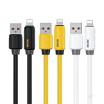 WK WDC-27i 탄력성 정품 실리콘 1m 12W USB to 8핀 고속 충전 데이터 케이블, WDC-27i