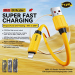 WK WDC-27i 탄력성 정품 실리콘 1m 12W USB to 8핀 고속 충전 데이터 케이블, WDC-27i