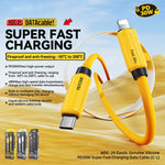 WK WDC-29 탄력 있는 정품 실리콘 1m PD30W Type-C to 8핀 고속 충전 데이터 케이블, WDC-29