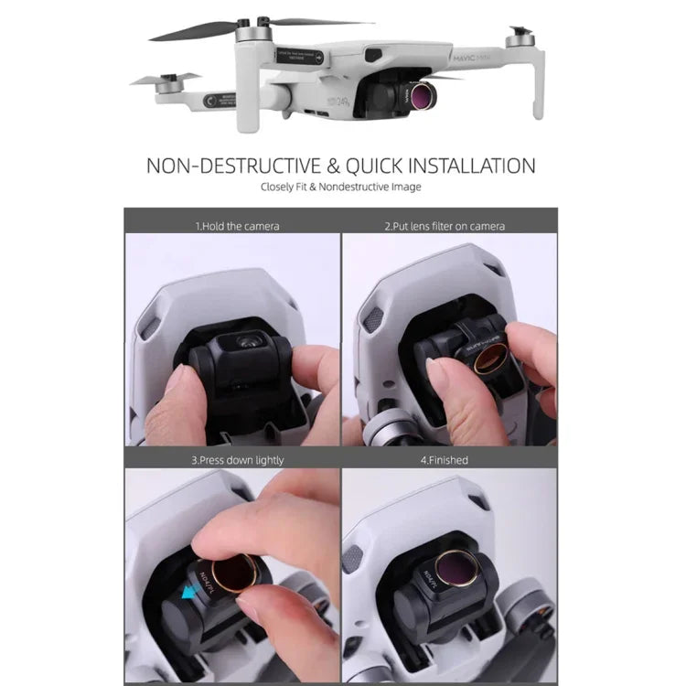 DJI Mavic mini 드론용 Sunnylife MM-FI9251 ND16 렌즈 필터, ND16